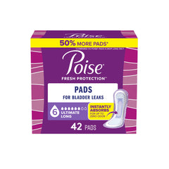 Poise Incontinence Pads for Women/Feminine Pads, Maximum Absorbency Sanitary Pads