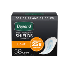 Depend Incontinence/Bladder Control Shields for Men