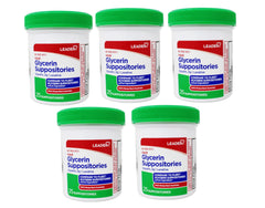 Leader Adult Glycerin 2 mg Suppositories 25 Count - 5 Pack