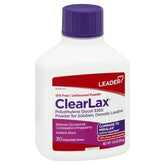 Leader ClearLax Laxative Powder for Gentle Constipation Relief, Grit-Free, Polyethylene Glycol, Osmotic Laxative, Stimulant-Free, Softens Stool, 30-Day Supply, 17.9 Ounce, 30 Doses