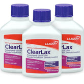 Leader ClearLax Laxative Powder for Gentle Constipation Relief, Grit-Free, Polyethylene Glycol, Osmotic Laxative, Stimulant-Free, Softens Stool, 30-Day Supply, 17.9 Ounce, 30 Doses (Pack of 3)