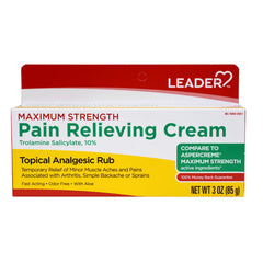 Leader Cream Maximum Strength Muscle, Joint Pain Reliever Analgesic Rub, 3oz, 3-Pack