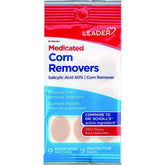 Leader Medicated Corn Remover with Salicylic Acid, 9 Pads, One Size, Cushion Type for Corn and Callus Removal