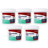 Leader Medicated Hemorrhoidal Pads Witch Hazel 50%, 100 Count - 5 Pack