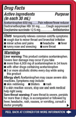 Leader Nighttime Cold And Flu Acetaminophen Liquid, Cherry Flavor, 8 Oz, 3 Pack