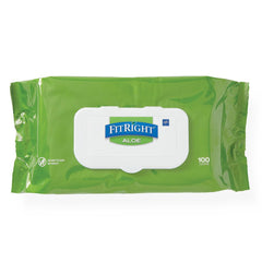 Medline Industries FitRight Personal Cleansing Wipes - Fragrance Free