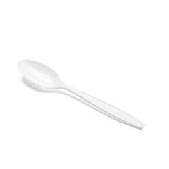 Disposable White Plastic Spoons