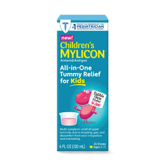 Mylicon All-In One Tummy for Kids, Bubble Gum Flavor, 4