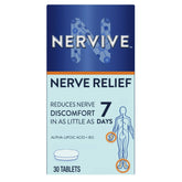 Nervive Nerve Relief Tablets, Nerve Pain Relief with Vitamin B12 and Alpha Lipoic Acid, 30 Count