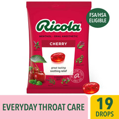 Ricola Cherry Throat Drops | Delicious Throat Refreshment & Oral Anesthetic