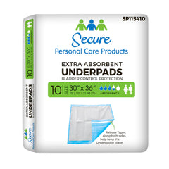 Secure Personal Care Products Extra Absorbent Underpads