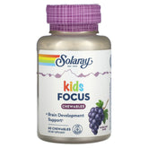 Solaray Kids Focus Chewables - Grape 60 Chwbls