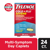 Tylenol Cold + Flu Severe Caplets for Multi-Symptom & Pain Relief, 24 Ct.