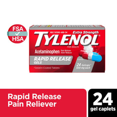Tylenol Extra Strength 500 mg Acetaminophen Rapid Release Gels,