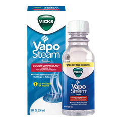 Vicks Vapo Steam Cough Suppressant for Use in Vaporizers and Humidifiers, 8 fl oz