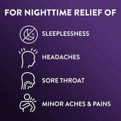 Vicks PainQuil PM Pain Relief and Sleep Aid Liquid, Acetaminophen Pain Reliever for Adults, 12 Fl oz