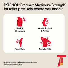 Tylenol Precise Warming Pain Relief Lidocaine Cream, Light Scent, 4 oz