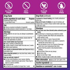 Leader ClearLax Laxative Powder for Gentle Constipation Relief, Grit-Free, Polyethylene Glycol, Osmotic Laxative, Stimulant-Free, Softens Stool, 30-Day Supply, 17.9 Ounce, 30 Doses (Pack of 3)