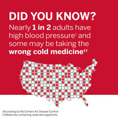 Coricidin HBP Cold & Flu Medicine, Sugar Free Night Liquid, Cherry, 12 fl oz