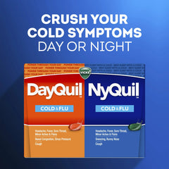 Vicks DayQuil Cold and Flu Liquicaps, Cold and Flu Medicine for Adults, 24 Count