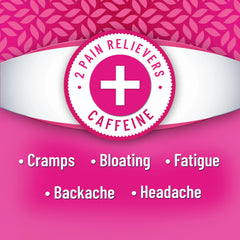 Pamprin Maximum Strength Pain + Energy Menstrual Pain Relief Caplets, 24 Ct