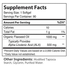 Zahler Flaxseed Oil (90) Softgels