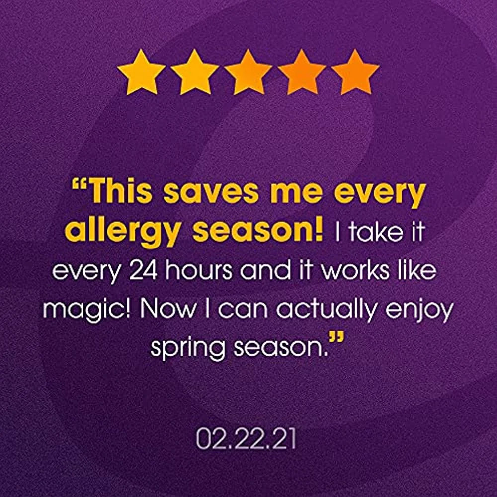 Allegra Fexofenadine 180mg Antihistamine Relief Indoor & Outdoor Allergy 70ct