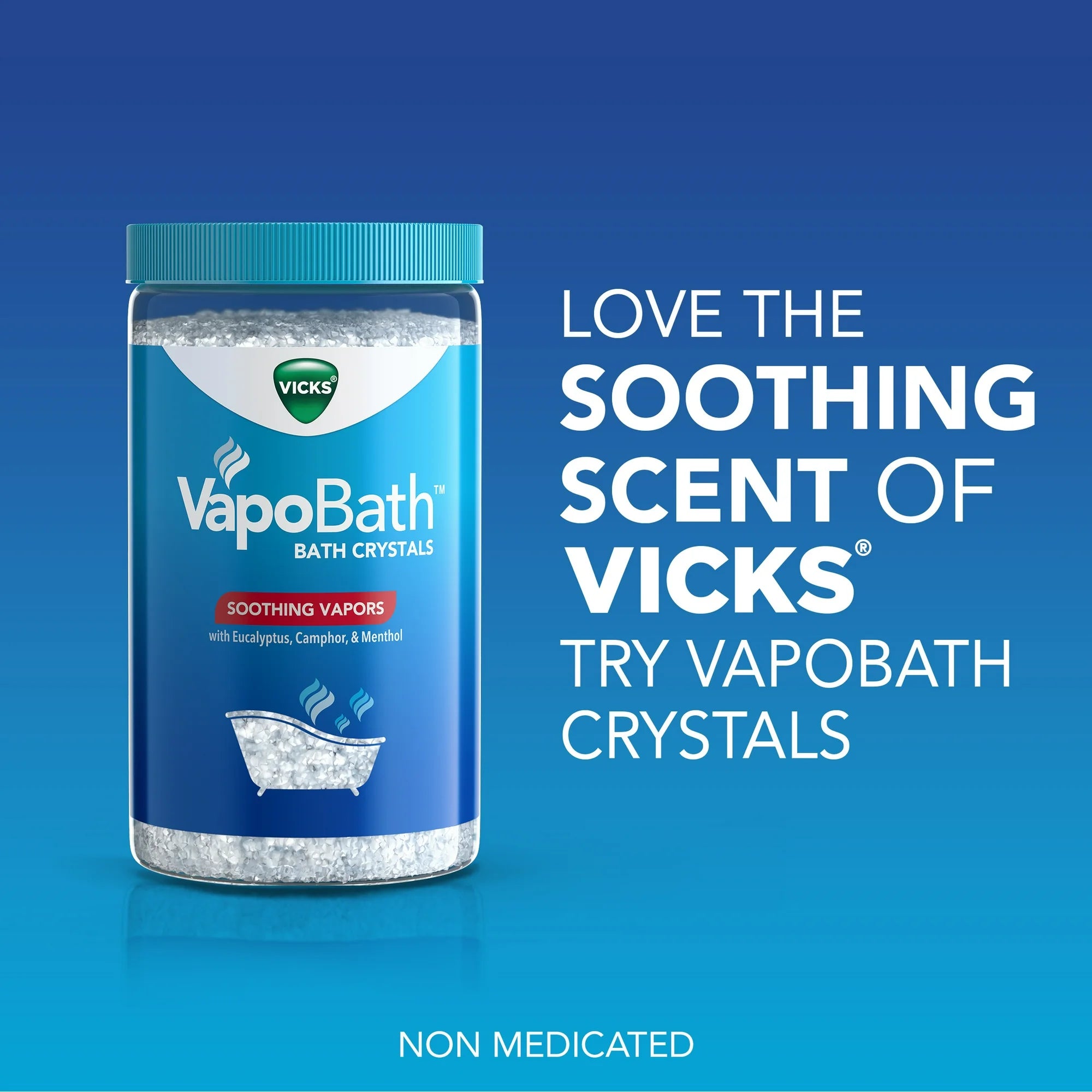Vicks Vapo Shower Tablets, Menthol Scent Soothing Non-Medicated Shower Steamers, 3 Count