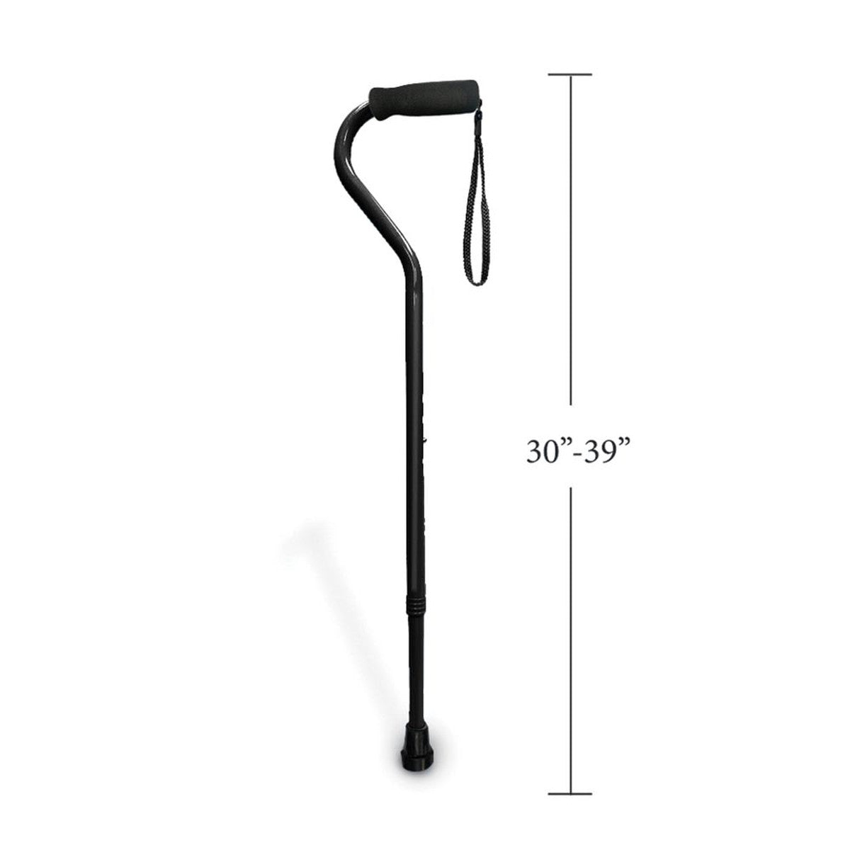 CaneCraft Offset Handle Cane Black