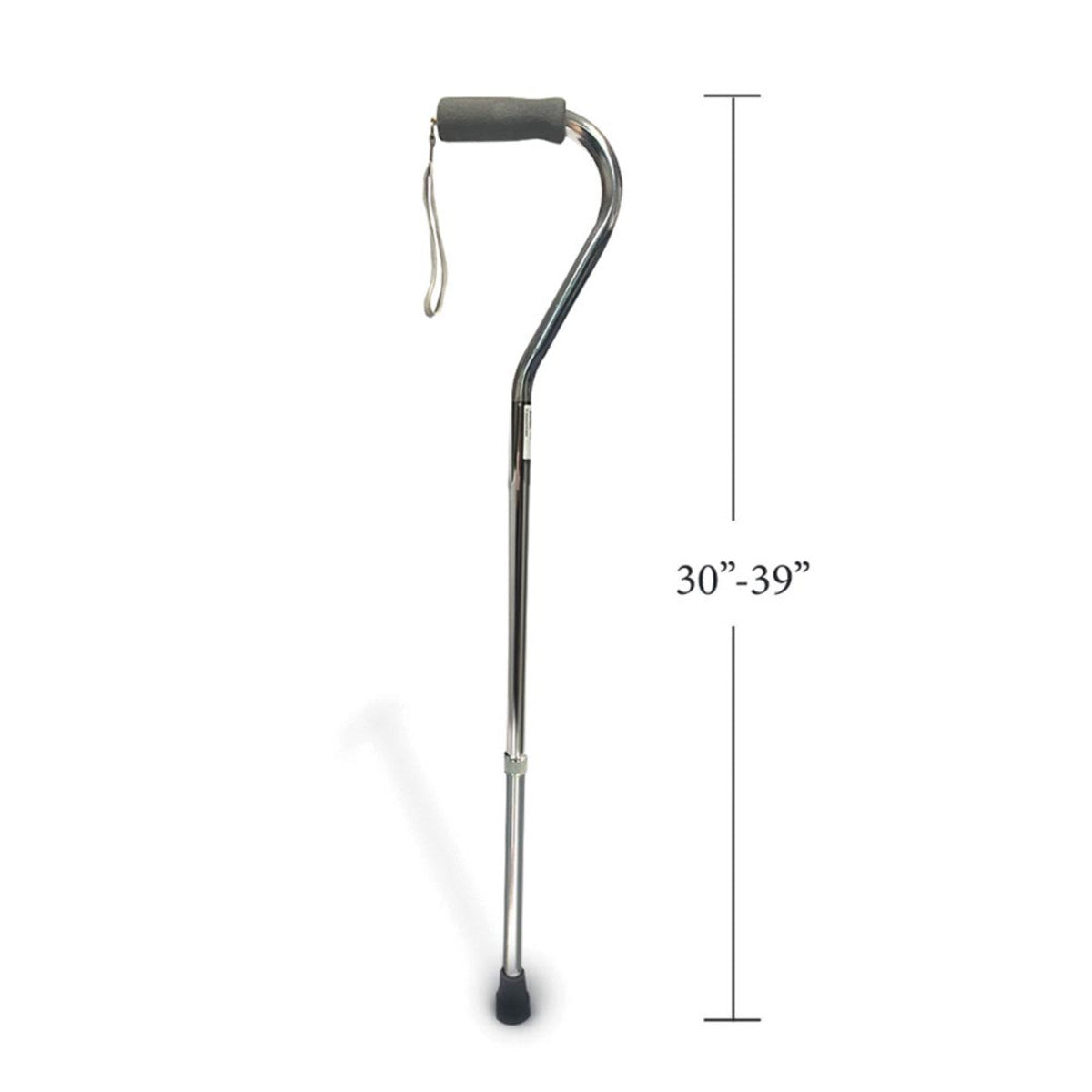 CaneCraft Offset Handle Cane Silver