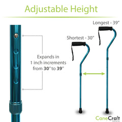 CaneCraft Offset Handle Cane Blue