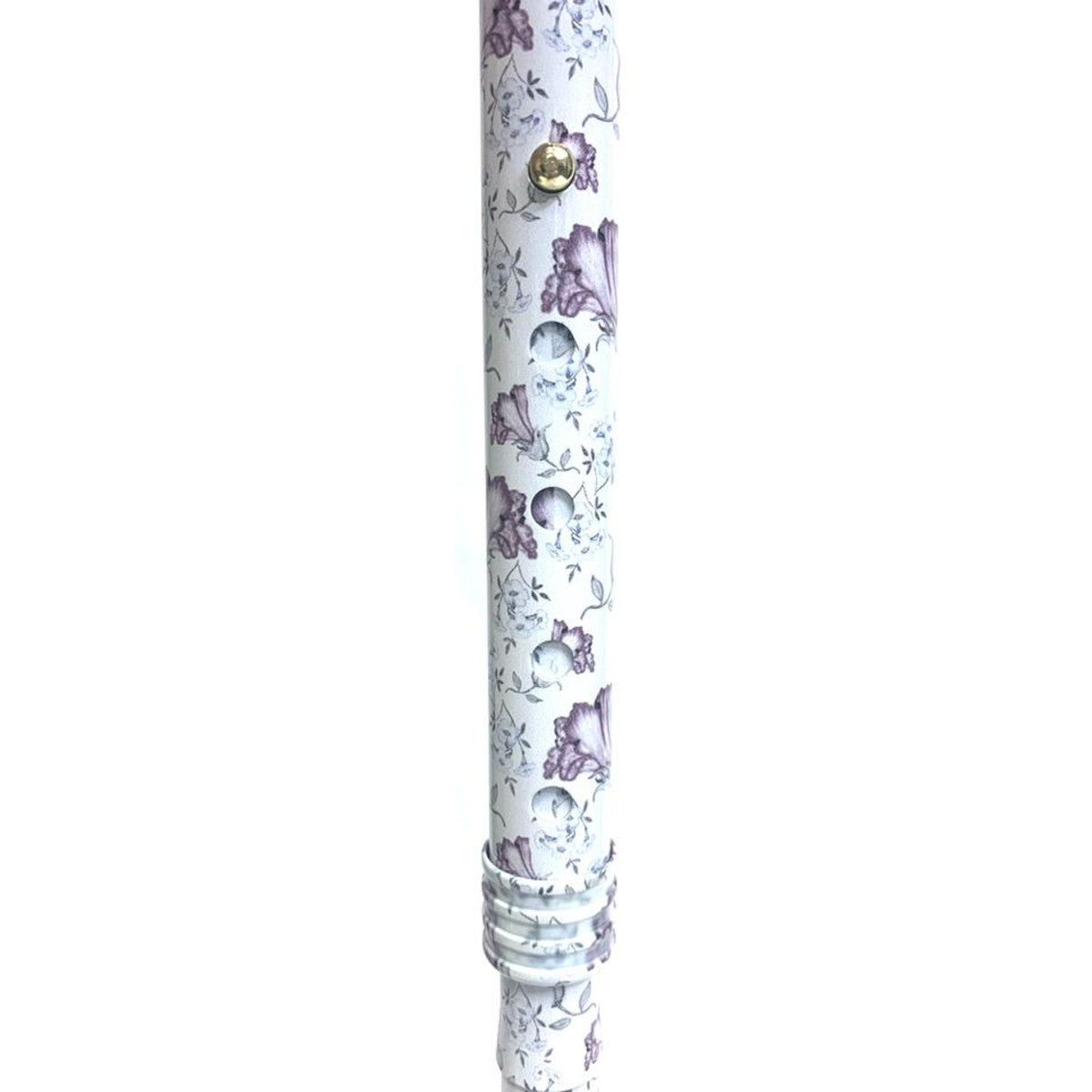 CaneCraft Folding Cane with Plastic Handle, Purple Blossom