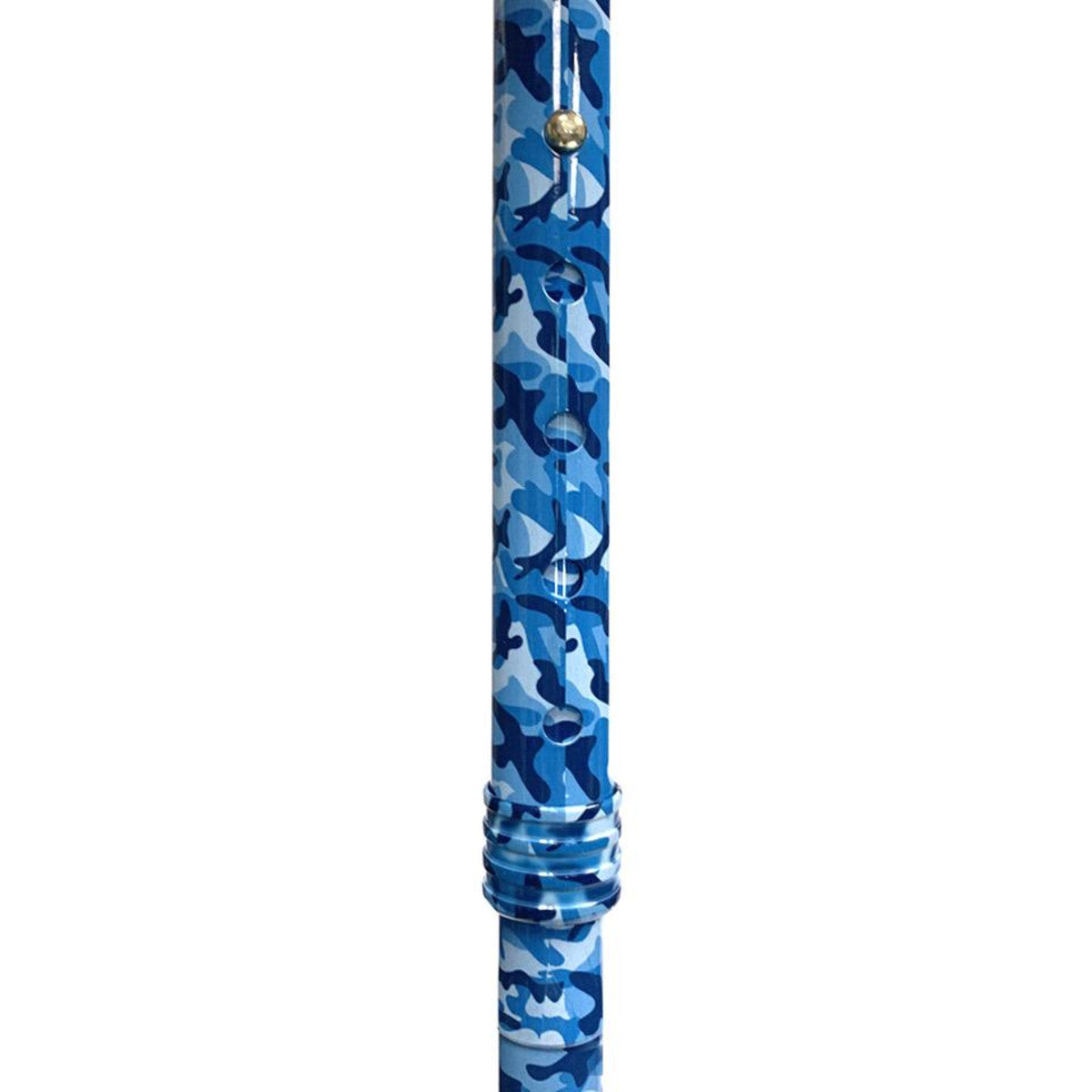 CaneCraft Folding Cane with Plastic Handle, Blue Camo
