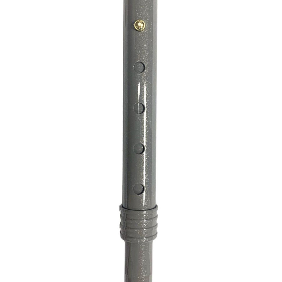 CaneCraft Offset Cane with TPR Handle, Pearl Grey