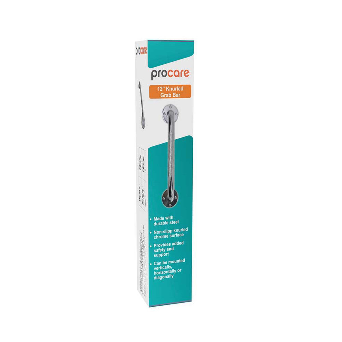 Procare 12" Knurled Grab Bar