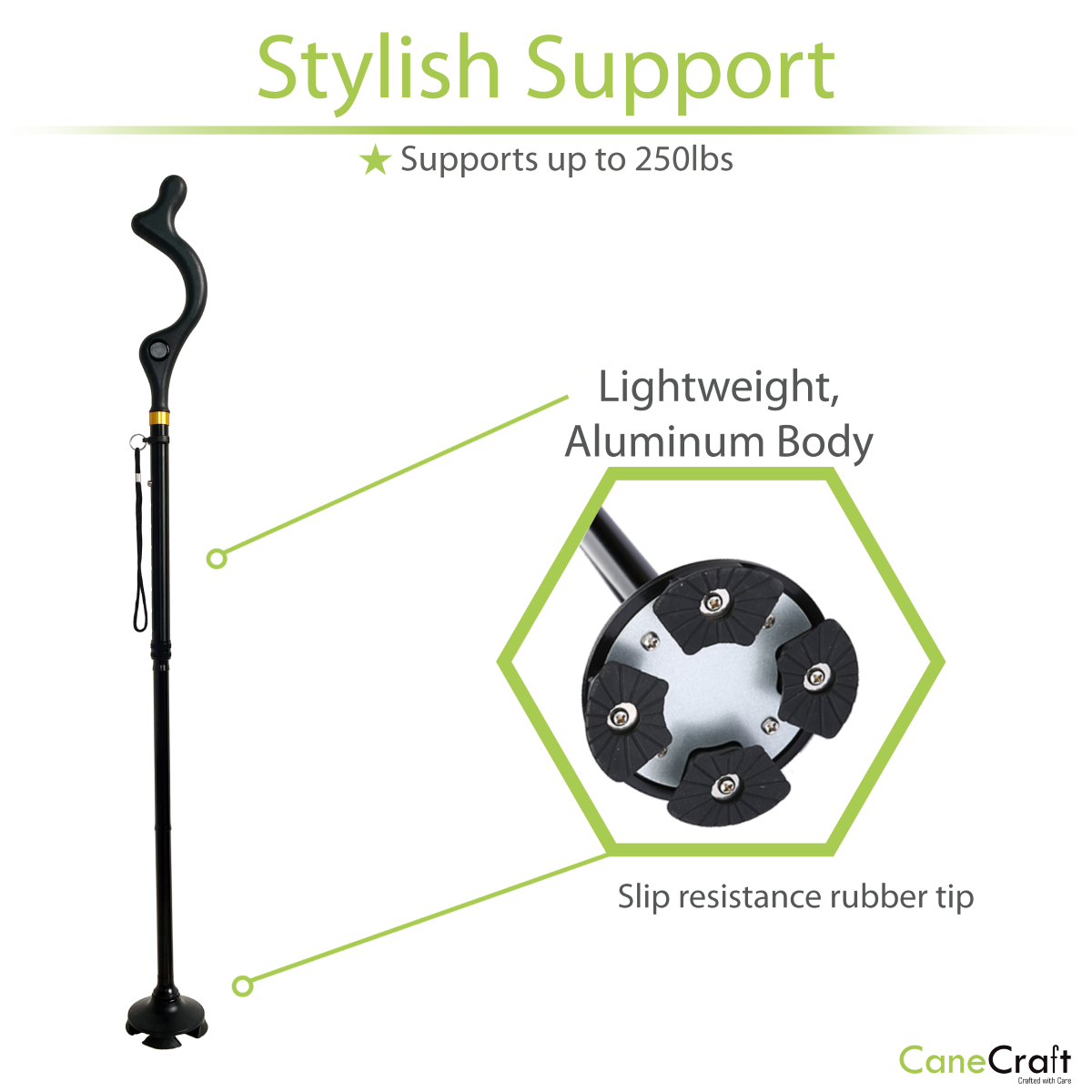 CaneCraft Straight-Up Cane