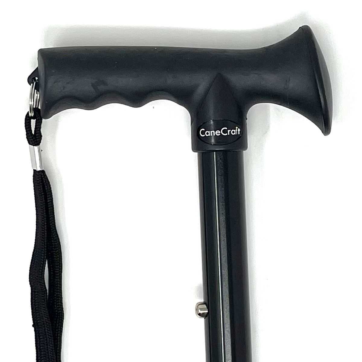 CaneCraft Folding Cane with TPR Handle, Black