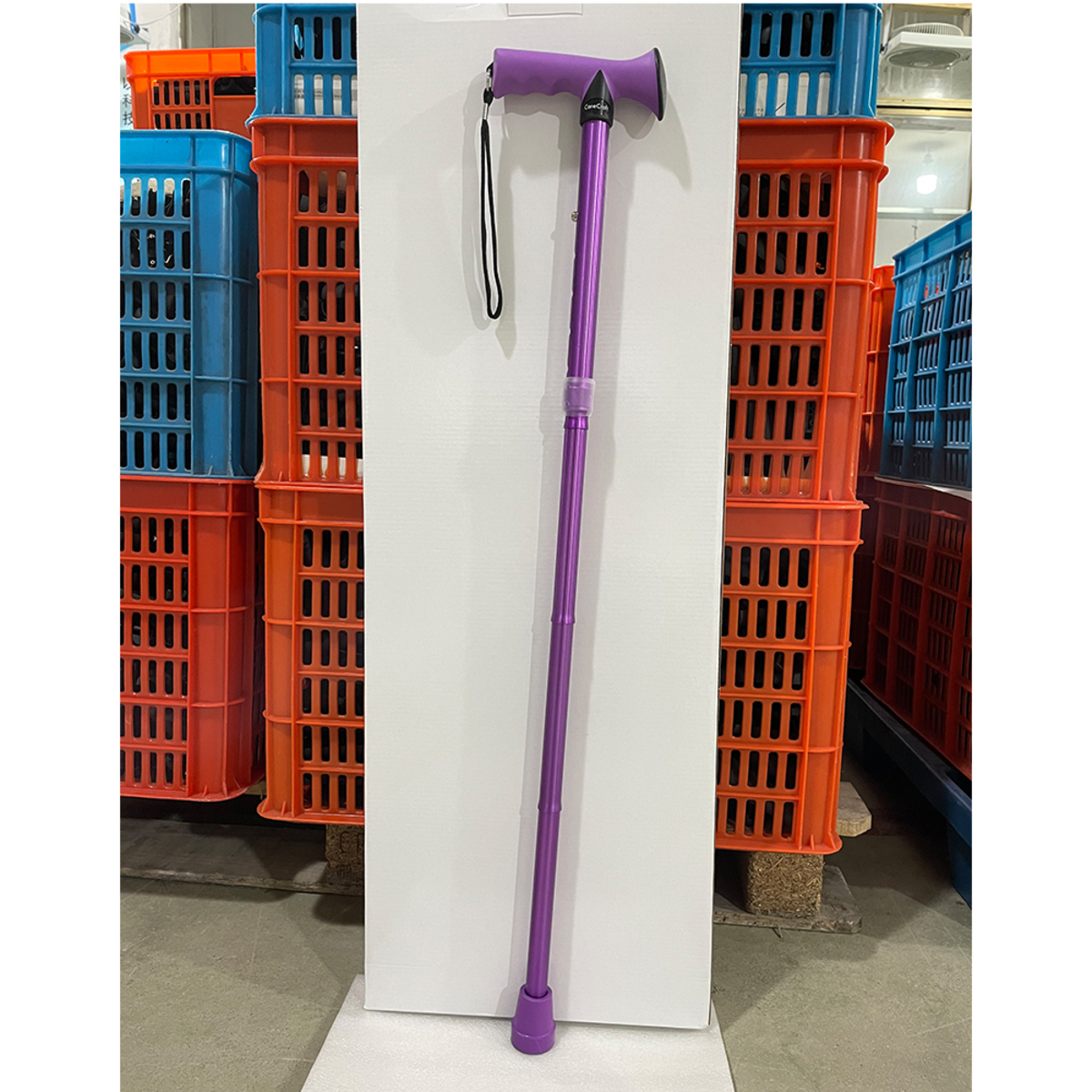 CaneCraft Folding Cane with TPR Handle, Purple