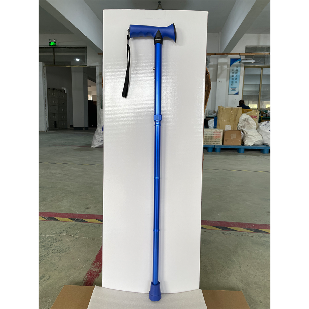CaneCraft Folding Cane with TPR Handle, Blue