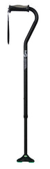 Drive Medical Hugo Ergonomic Offset Handle Cane with QuadPod Cane Tip
