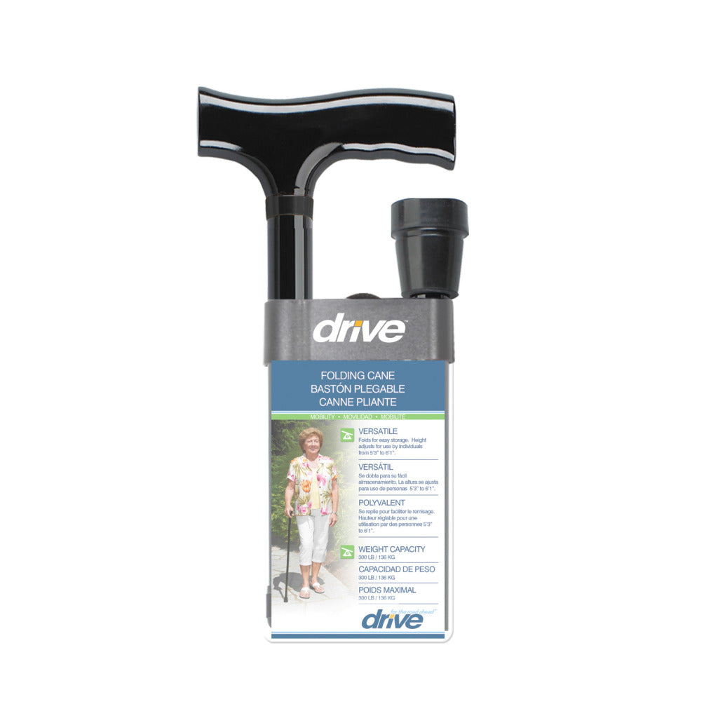 Drive Medical Aluminum Folding Canes, Height Adjustable