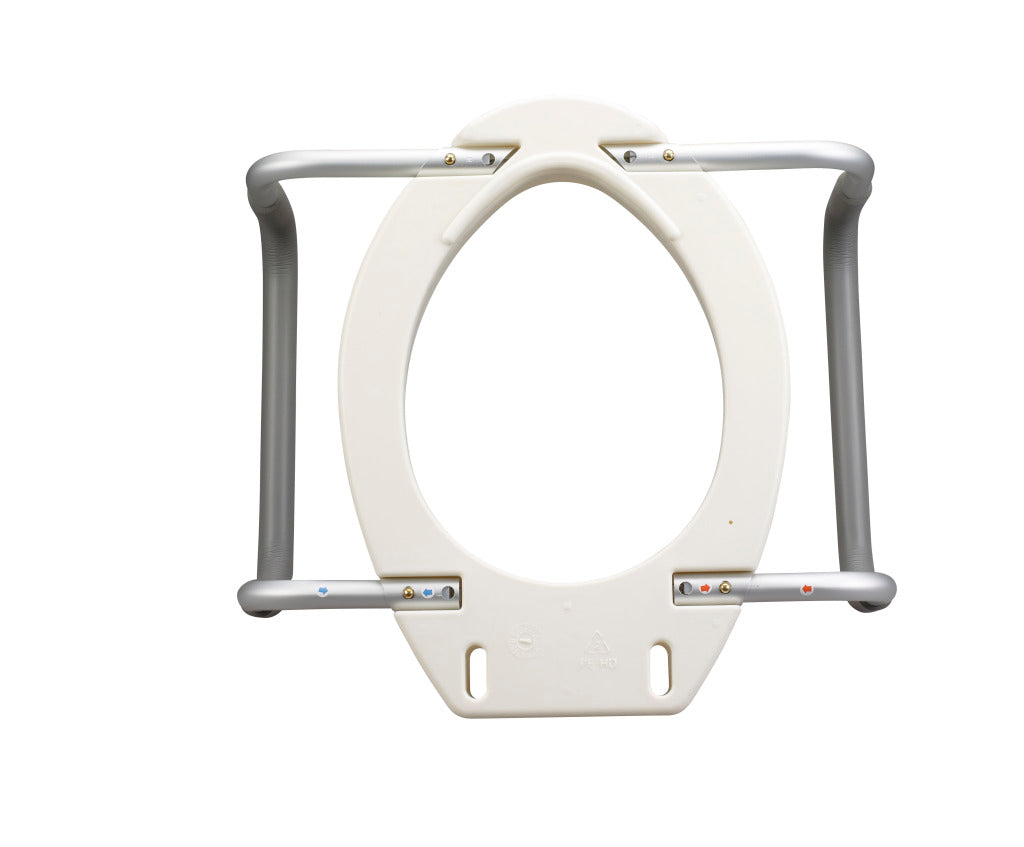 Drive Medical Premium Raised Toilet Seat with Removable Arms