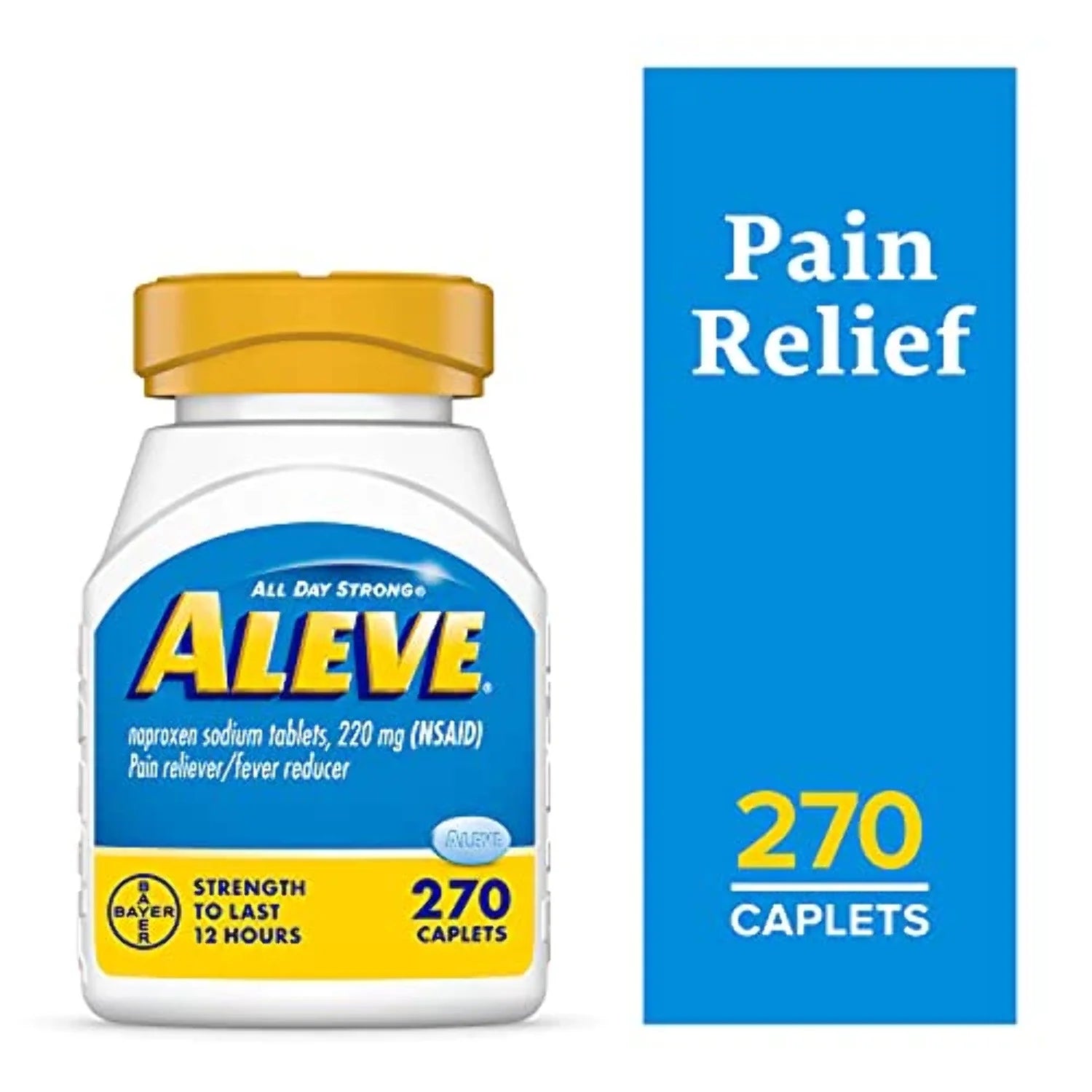 Aleve Caplets Naproxen Sodium Pain Reliever, 270 Count