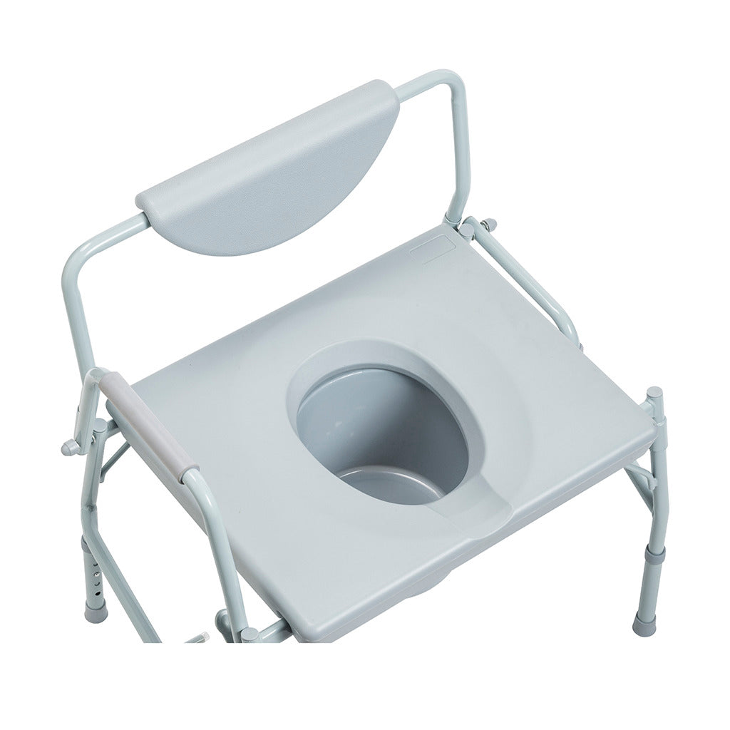 Drive Medical Deluxe Bariatric Drop-Arm Commode