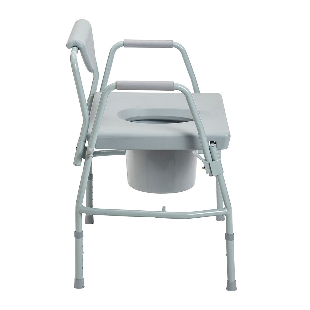 Drive Medical Deluxe Bariatric Drop-Arm Commode