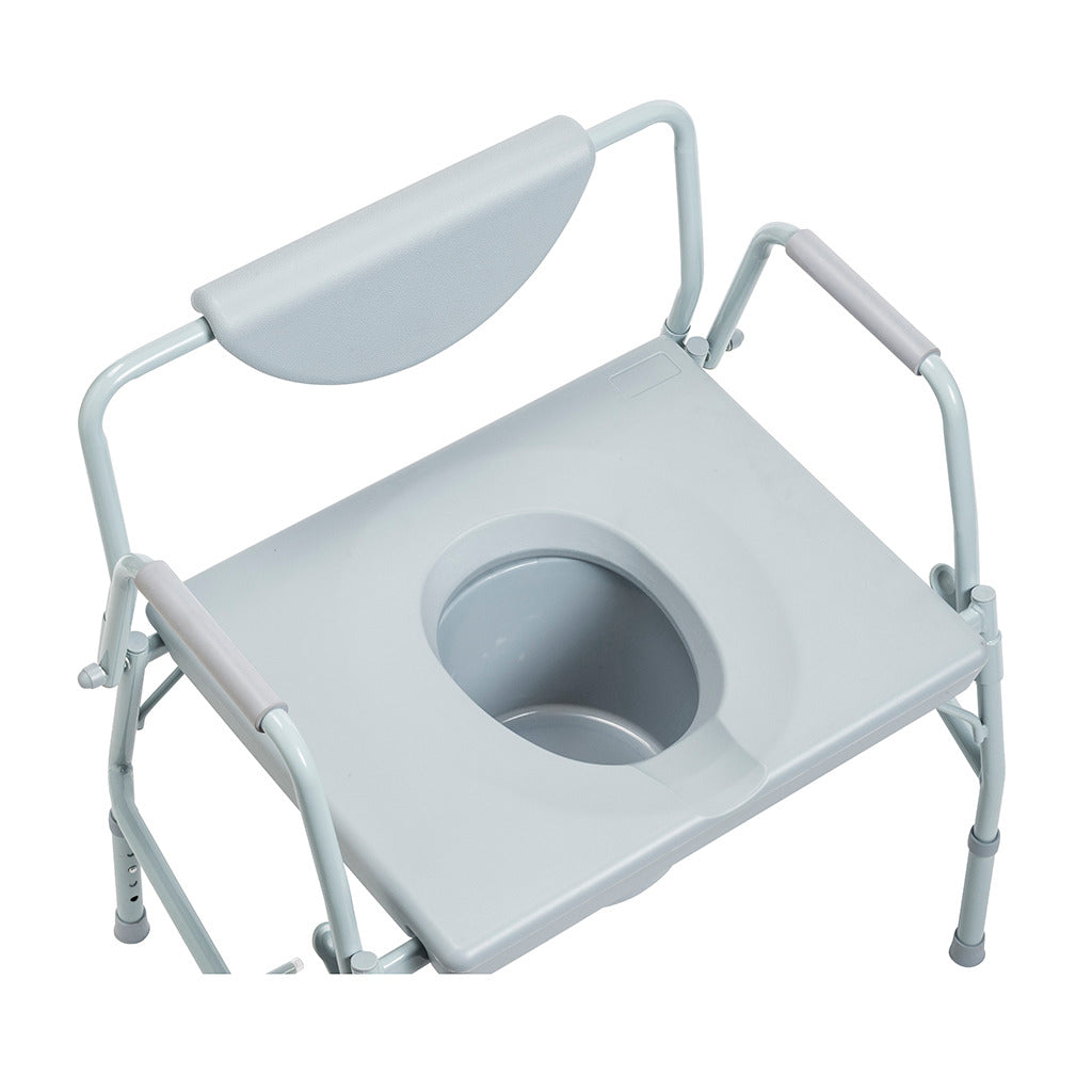 Drive Medical Deluxe Bariatric Drop-Arm Commode