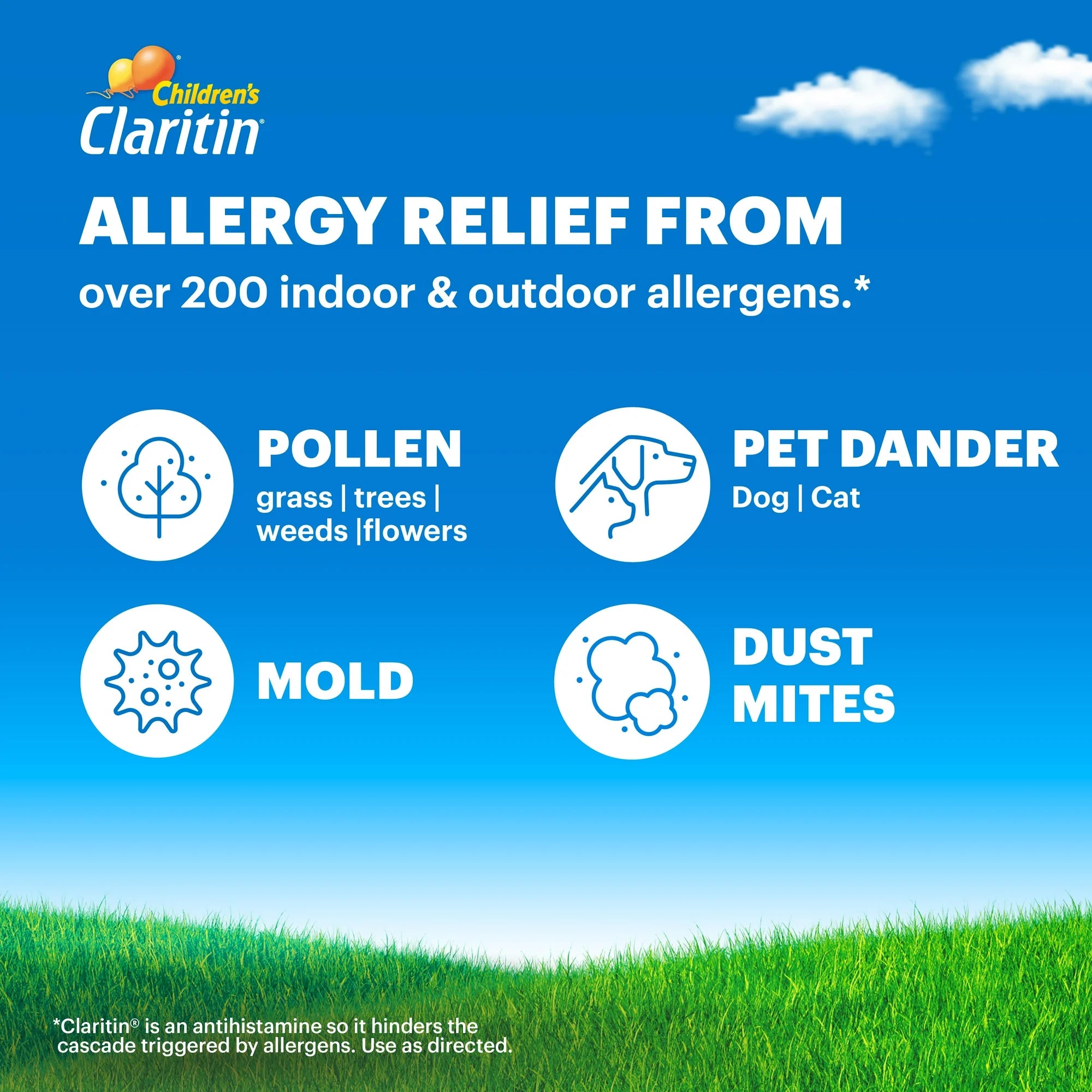 Claritin Non-Drowsy Allergy Medicine for Kids, Loratadine Antihistamine Grape Syrup, 4 fl oz