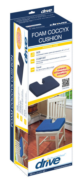 Drive Medical Compressed Coccyx Cushion