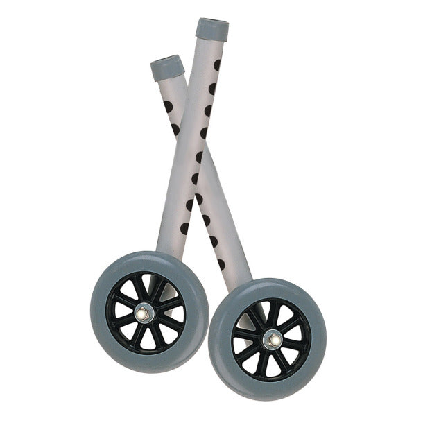 Drive Medical Tall Extension Legs with Wheels, Combo Pack (Adds 4")