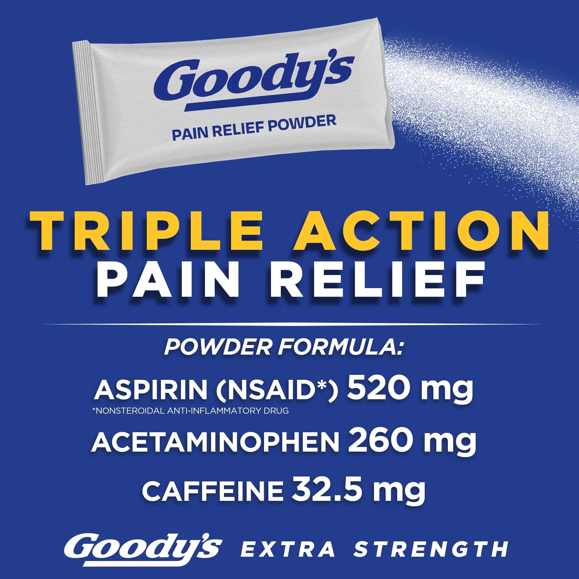 Goody's Extra Strength Headache Powder, 50 Powder Sticks